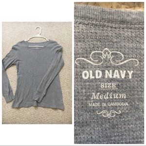 Grey long sleeved shirt
